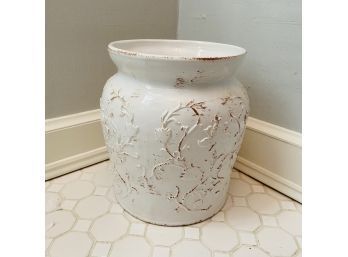 Decorative White Ceramic Vase (First Floor)