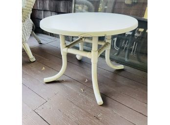 White Outdoor Side Table No. 1
