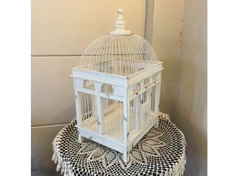 Decorative White Bird Cage (First Floor)