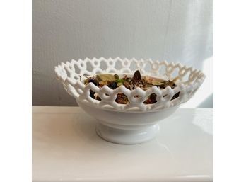White Bowl With Potpourri (First Floor)