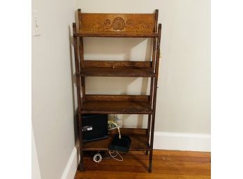 Vintage Wood Bookcase Shelf