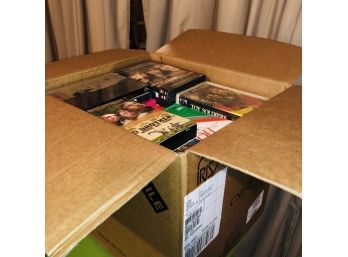 DVD And VHS Media Box Lot (Basement)