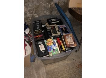 VHS And DVD Media Lot (Basement)