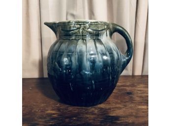 Pitcher With Green Glaze And Bow Motif (Basement)