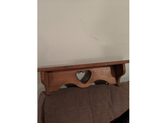 Shelf With Heart Shaped Decor