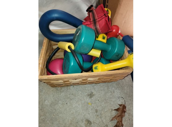 Basket Of Misc Weights