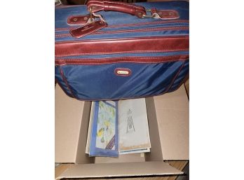 Luggage And Box With Misc Items