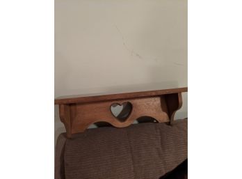 Shelf With Heart Shaped Decor