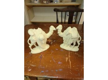Pair Of Ceramic Camels