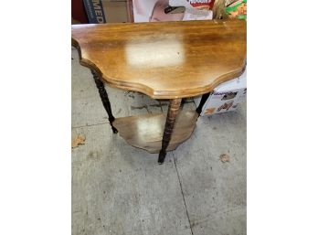 Vintage Half Moon Table