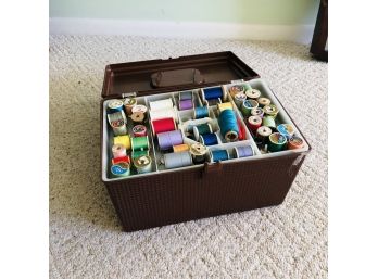 Plastic Sewing Storage Box With Notions