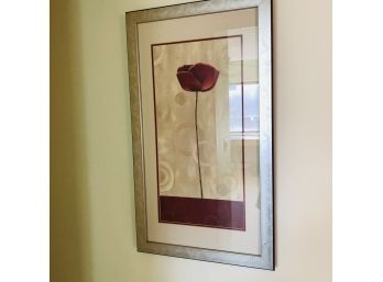 Red Flower Framed Print No. 2