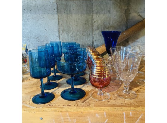 Glassware Lot (Basement Shelf)