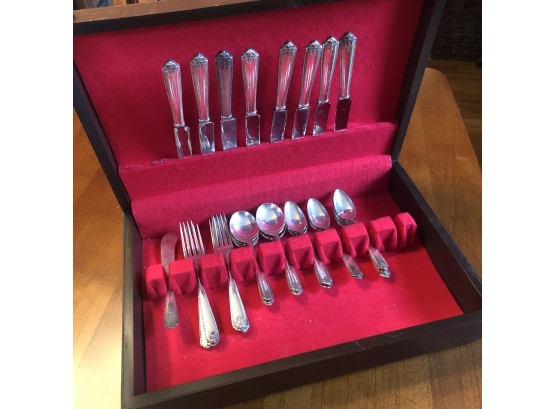 Vintage Westmorland Sterling Silver Flatware In Box - 37 Pieces