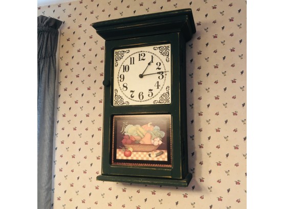Country Wall Clock Cabinet