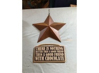 Assorted Christmas Decorations: Star And Sign