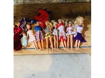 Vintage Barbie Dolls Lot (Basement Bottom Shelf)