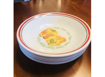 Set Of Four Bowls With Vegetables