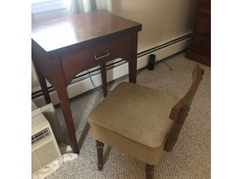 Vintage Kenmore Sewing Machine In Cabinet With Chair