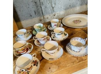 Teacup And Plate Lot (Basement Partial Shelf Lot)