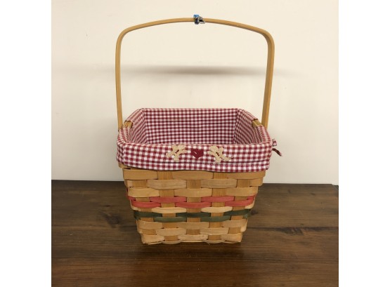 Basket With Gingerbread Man Liner