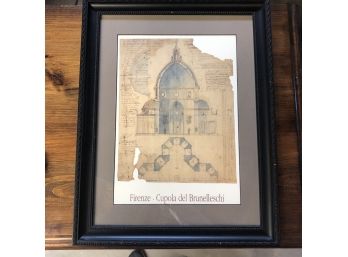 Framed Print Of The Firenze At Cupola Del Brunelleschi
