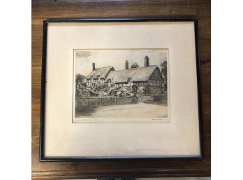 Signed And Numbered Framed Print Of Anne Hathaway's Cottage