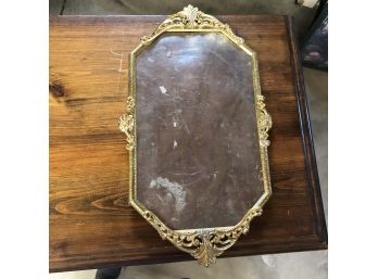 Antique Gilt Mirror With Ornate Frame