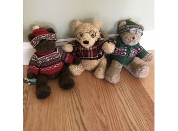 Three Bears In Sweaters