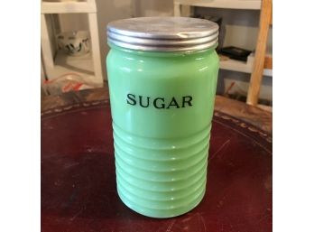 Jadeite Sugar Canister With Lid
