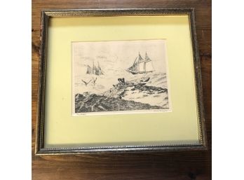 Lionel Barrymore 'Nantucket' Framed Print