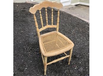 Vintage Farmhouse Chair With Cane Seat (No. 2)