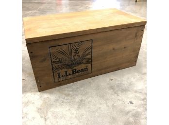 L.L. Bean Wood Crate With Lid