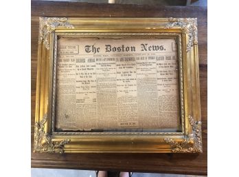 Boston News Saturday Morning February 27, 1892 Edition