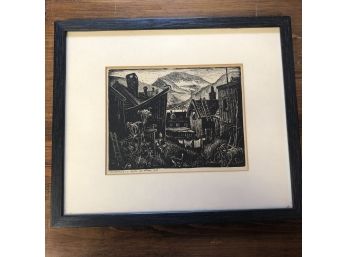 Signed And Numbered Block Print, Dated 1970
