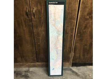 Appalachian Trail Tall Framed Map Print