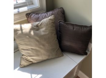 Brown And Tan Toss Pillows