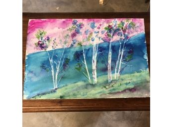 Unframed Tree Painting