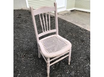 Vintage Farmhouse Chair With Cane Seat (No. 1)