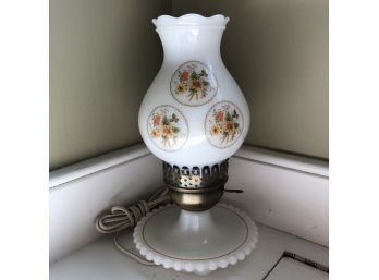 Milk Glass Vanity Lamp