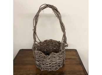 Rustic Basket Made From Twigs