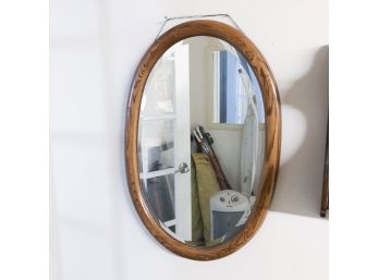 Oak Oval Mirror