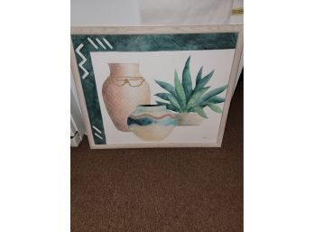 Annie B. Signed Vases And Plant Decorative Painting - Artwork
