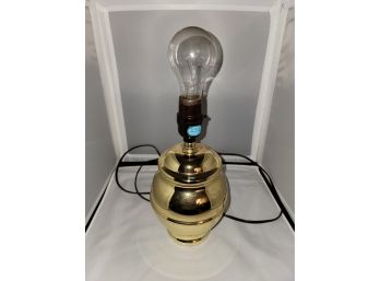 Small Gold Table Lamp - No Shade