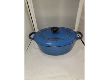 Le Creuset Blue Cast Iron Pot - As Is (Used)