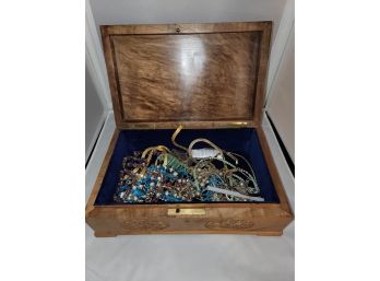 Vintage Jewelry Box With Costume Jewelry Lot #2