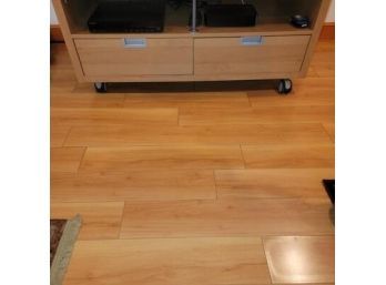 Light Tan TV Stand - Measurements L 47.5' X W 24' X  H 21' - TV NOT INCLUDED - Lower Level