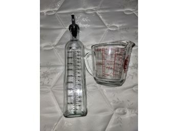Measuring Cup And Oil Measuring Bottle