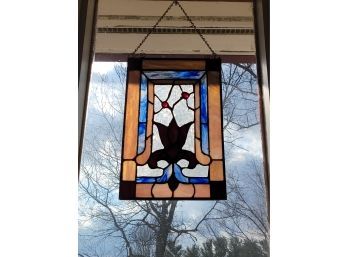 Two Stained Glass Decorative Pieces