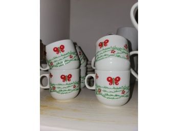 Vintage Made In Italy Coffee Shot Cup And Plate Sets